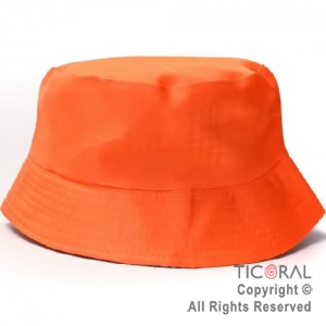 SOMBRERO PILUSO NARANJA FLUO TELA x 1